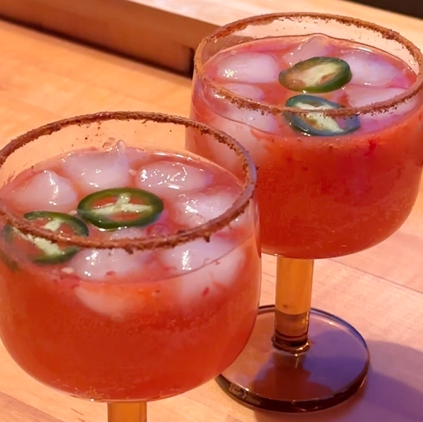 Spicy Strawberry Margarita - Recipe Image